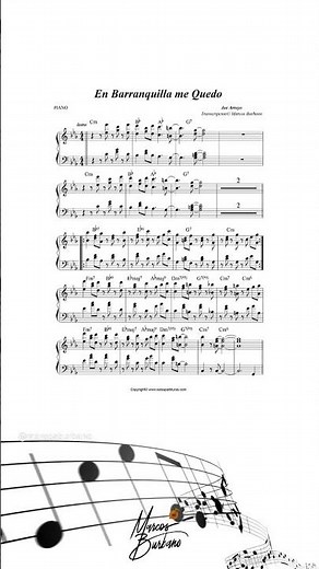 EN BARRANQUILLA ME QUEDO - JOE ARROYO 🎹 TUTORIAL DE PIANO - Synthesia