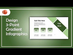 3-Point Gradient Infographic Design for Professional Presentations