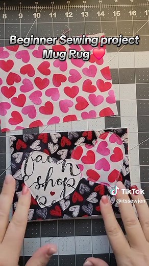 Beginner-Friendly Mug Rug Tutorial for Valentine's Day