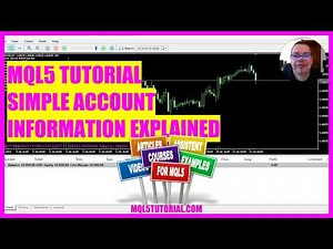 MQL5 TUTORIAL - How to show account info on your chart ( in 3 min)