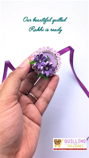 DIY Quilled Rakhi easy tutorial #diy #rakshabandhan #rakhi #quilling #handmaderakhi