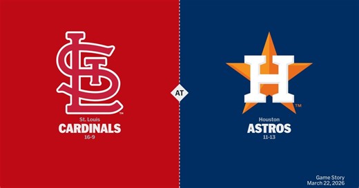 St. Louis Cardinals at Houston Astros Game Story, Scores/Highlights - 03/22/2026