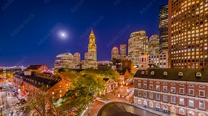 Boston, Massachusetts, USA downtown skyline.