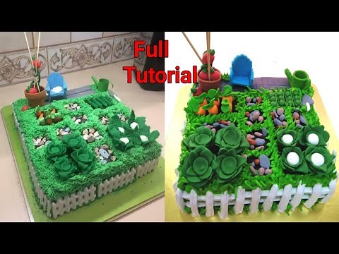 Best Garden Birthday Cake Ideas | Birthday Cake Gardening Theme | Garden Theme Cake Tutorial
