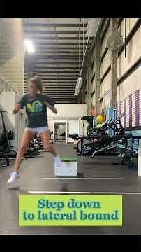 Box Step down to lateral bound