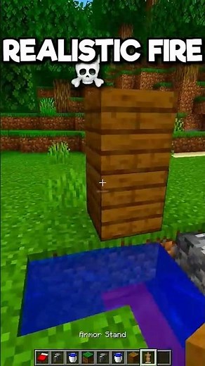 Minecraft Realistic Fire 💀💀💀