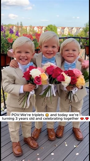 Three suits, three bows, three smiles—and one birthday filled with endless joy. 🎉👦👦👦 #tripletlove #3yearsold #familymoments #fblifestyle | Grace Years