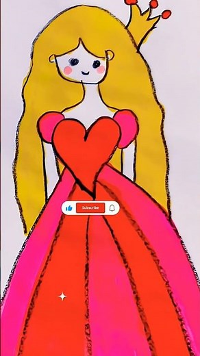 How To Draw A Rainbow Princess | Step By Step Drawing For Kids #drawing #easydrawing #easy #drawing