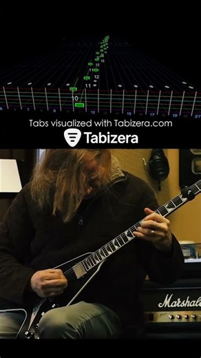 This Dave Mustaine Solo Is Amazing! Tabizera (Megadeth - Wake Up Dead) #guitartabs