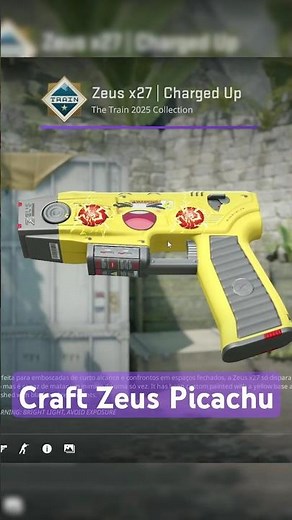 CS2 + Pokémon? Craftei o Pikachu na Zeus! 😳