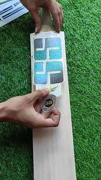 Sticker on Cricket Bat at home SS premium sticker apply cricket Bat #shorts