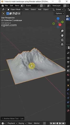 Blender how to make a landscape #blender #blender3d #3d