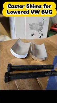 Caster Shims for Lowered VW BUG #praisethelowered #vwbug #vwbeetle #loweredlifestyle