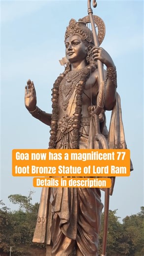 PM Modi unveils Worl’s tallest Lord Ram Statue in Goa #shreeram #ytshorts #trendingshorts #ram #goa