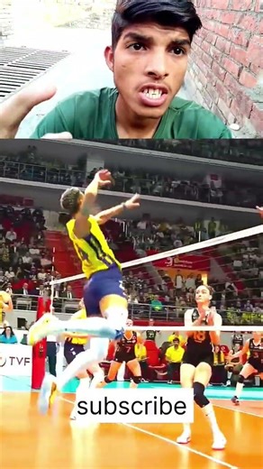 Girl Player ne maara Dangerous Jump Spike 😱🔥 Opponent Shock! #Volleyball #Spike #Viral