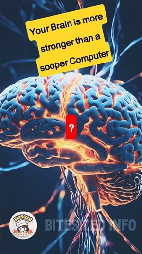 brain 🧠 is stronger than super computer #shorts #viralshorts #bitesizedinfo