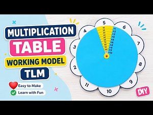 Multiplication Table Wheel | Easy Maths Project | Learn Tables 1 to 10|working model |Maths TLM