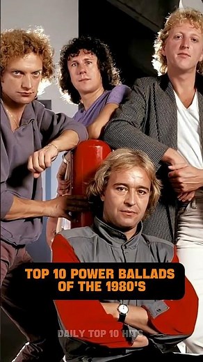 TOP 10 POWER BALLADS OF THE 1980'S 🎶✨#classichits #vintagemusic #retromusic #oldiesbutgoodies#music