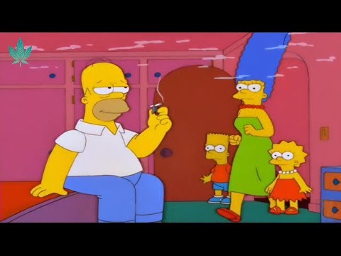 Les Simpson: Homer fume de la weed [S13 E16 "L'herbe médicinale"]