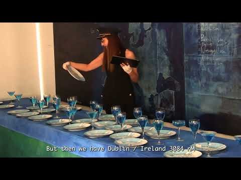 Sailing to the EU from Cyprus - A table banquet installation by Lia Lapithi