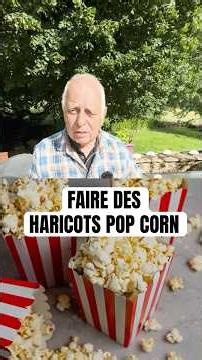 Semer des haricots avec du pop corn ! #jardinage #potager #jardin #haricot #tuto