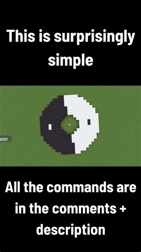 Yin Yang Animation Using Minecraft Commands? #minecraft #minecraftcommands #minecraftanimation