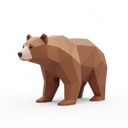 Bear 3D Model : Low Poly Bear STL File , Low Poly 3D Model , Low Poly Animals 3D Model , Animal 3D Model , 3D Home Decor, Geometric Bear Stl - Etsy UK
