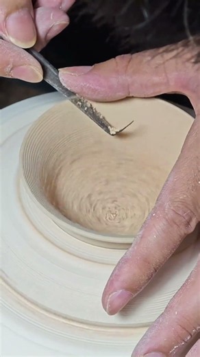 Trimming a Handmade Ceramic Cup | Pottery Process