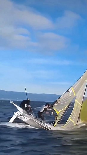 What's the prob? #fyp #sea #spi #sailtok #failarmy #sail #sailingtiktok #sail #fail #sailing #49er