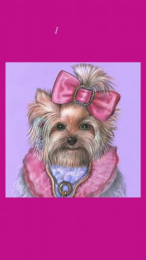 💕💕💕 #Yorkie in Pink 💕💕💕 #yorkshireterrier #dogart #dogportrait #dogfashion #dogsinclothes | Animal Century