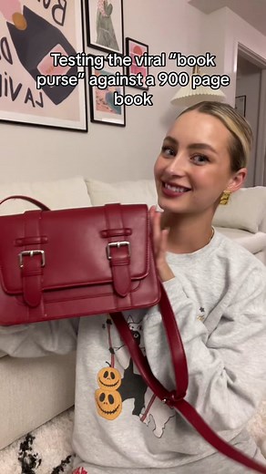 Comes in black too! 🫶🏼 #booktok #bookishfinds #bookpurse #tiktokshop | book purse