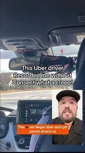 Passenger Says Driver is “Creepy” for Using a Dashcam