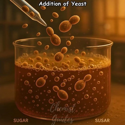 Formation of Ethanol from Molasses by Fermentation