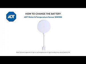 Changing the battery in your ADT Water & Temperature Sensor - SSW5R0