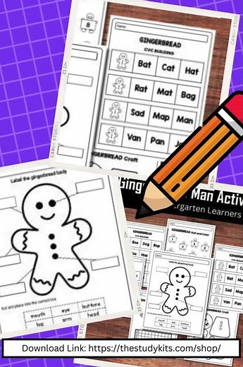 Gingerbread Man Activities for Kindergarten Learners