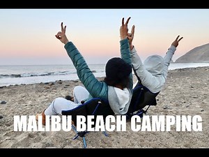 Malibu Beach Camping | THE GIANT SAND DUNE!