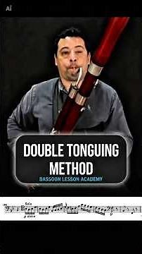 BASSOON - How to develop double staccato - Bassoon Lesson #bassoon