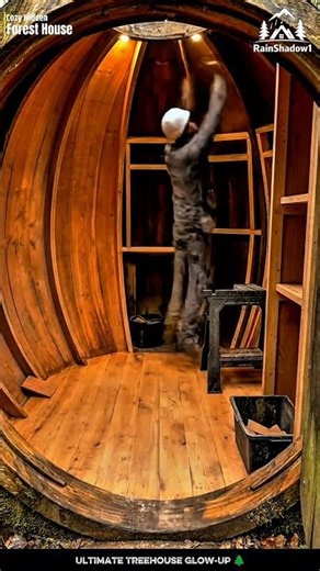 hidden treehouse restoration timelapse shorts