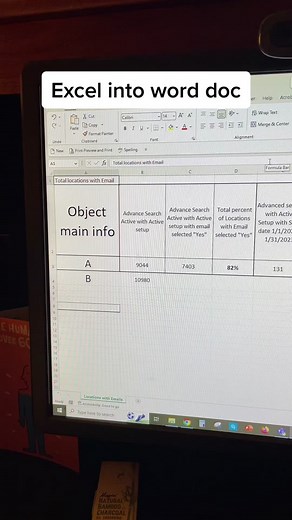 Excel into word document #excel #word #exceltip #excelhack #techtuesday #worddoc