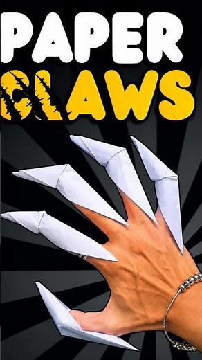 Amazing Paper Finger Claws Tutorial