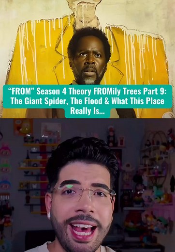 Horror Show “FROM” Season 4 Fan Theory - FROMily Trees Part 9 - Explaining my theory about The Giant Spider, The Flood and What This Place Really Is… and how it all relates to Julie Matthew’s Storywalking… Our final theory before “FROM” season 4! @Mordecai Screens It All 🎬📺🎶 @Mordecai Screens It All 🎬📺🎶 @Mordecai Screens It All 🎬📺🎶 I hope you all enjoy this theory and the long awaited new season of FROM! #FROM #FROMTVSHOW #TV #fantheory #FROMILY