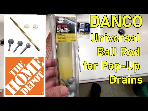 DANCO Universal Ball Rod for Pop-Up Drains ‪@JamesBondJB007‬ ‪@HomeDepot‬