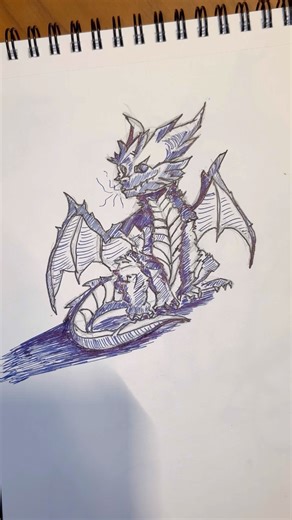 Drawing a dragon step by step #anime #dragon #drawing #sketch