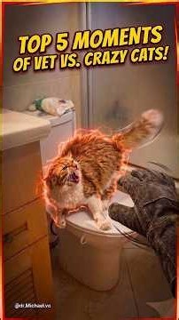 Top 5 Moments of Vet Vs Crazy Cats #crazycatfunny #cat #crazycatvideos #funnycats