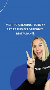 Are you visiting Orlando, Florida soon or are visiting Orlando for the National Association of the Deaf - NAD Conference? Check out a deaf-friendly restaurant, Cafe Tu Tu Tango! What makes them deaf-friendly? - Server is willing to use pen/paper - Willing to learn some ASL signs - Friendly - Patient - Nice open space to socialize! [Video Description Transcript: a white woman, echo, is sitting in the center. She has blonde bob-cut hair, wearing a black tank top and golden teardrop earrings with s