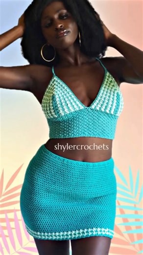 Houndstooth stitch set by shylercrochets #shylercrochets #crochet #diy #crochettutorial #melanin