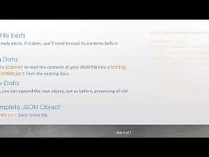 How to Avoid Overwriting JSON Files in Java using org.json