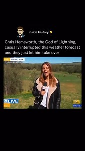 One time in Australia, Chris Hemsworth unexpectedly wandered onto a live TV weather report — and completely took over. Mid-forecast, he appeared behind the weather presenter, casually dropping playful commentary about sun, rain, and whatever else was on the map! Suddenly, Thor was delivering the forecast, and viewers couldn’t get enough. The segment turned into a hilarious, unscripted moment of fun, leaving the audience thrilled — and the producers scrambling behind the scenes. It was classic He