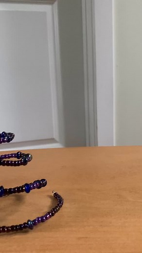 Beaded trees for your holiday decor. https://saragracedesigner.etsy.com/listing/1566494703 I’m partial to the blue and white🧿 #christmasdecor | Saragracedesigner