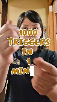1000 triggers in 1 minute ASMR #asmr #asmrsounds #relaxing